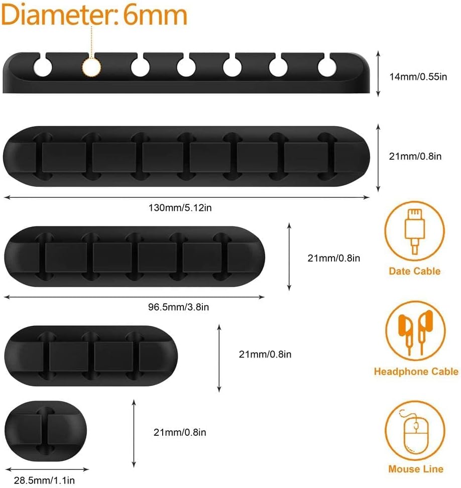 TviewSmart Silicone Cord Holders