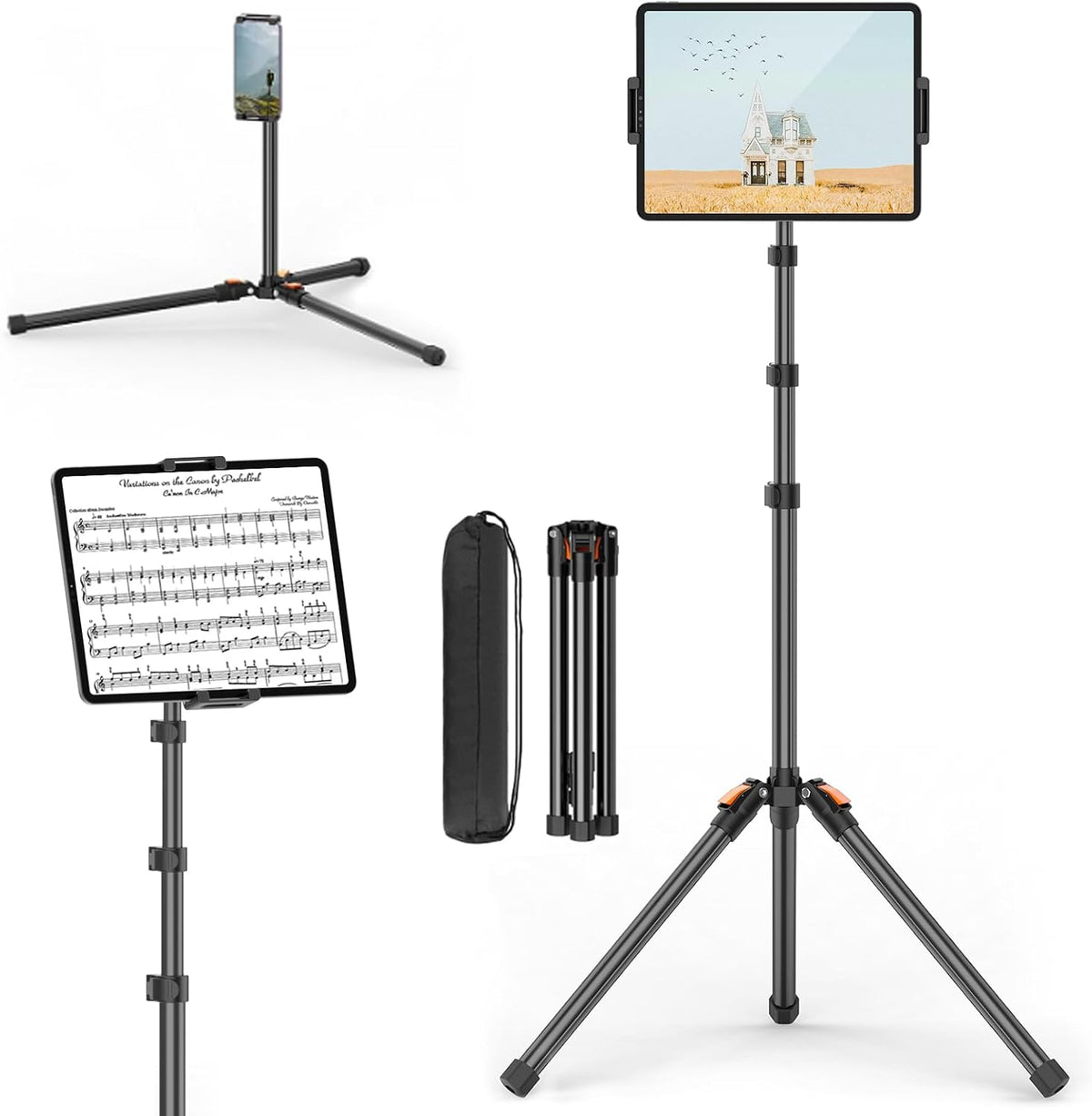 XXZU Tablet Floor Stand Tripod