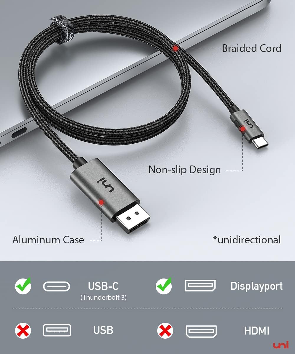 uni USB-C to DisplayPort Cable