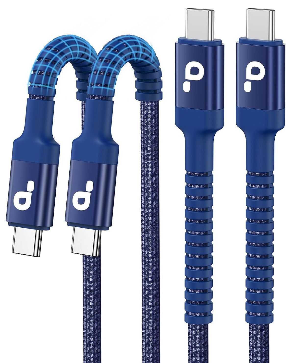 PRAKIE USB-C Cable 2-Pack, Blue