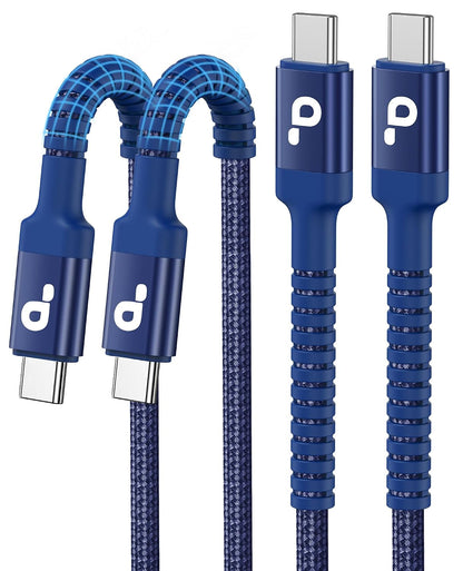 PRAKIE USB-C Cable 2-Pack, Blue