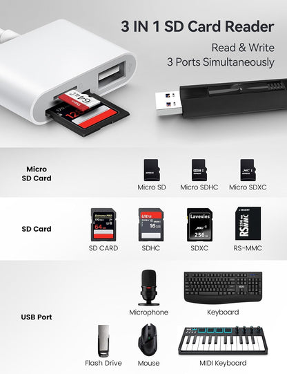 BnmxTek USB-C SD Card Reader