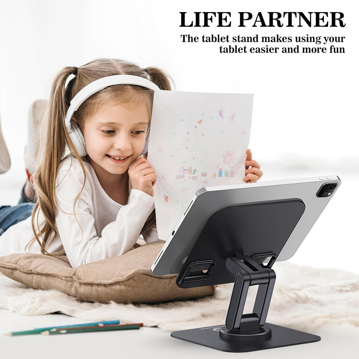 OCYCLONE Adjustable Rotating Tablet Stand
