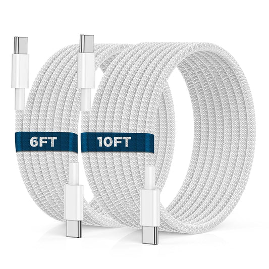 UCALMA USB-C Charging Cable 2-Pack, White