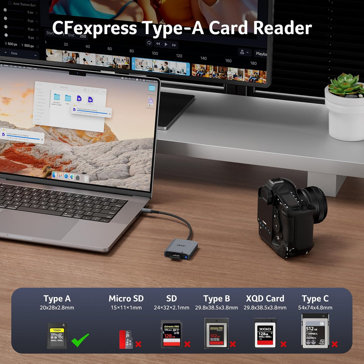 Acer USB-C CFexpress Type A Card Reader